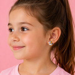 Sweet Little Unicorn Earrings for Magical Moments 2 Gram, 18KT Gold