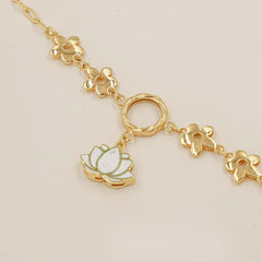 Lotus Blossom Bracelet 4.2 Grams, 18KT Gold