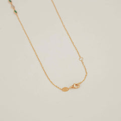 Emerald Elegance Necklace 3.02 Grams, 18kt Gold