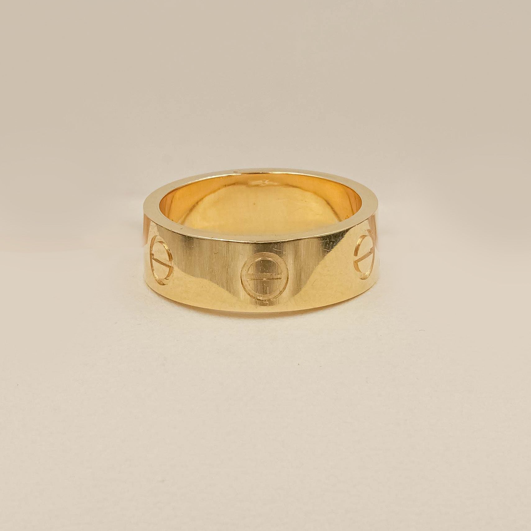 Cartier Band Ring 3.43 Grams , 18KT Gold