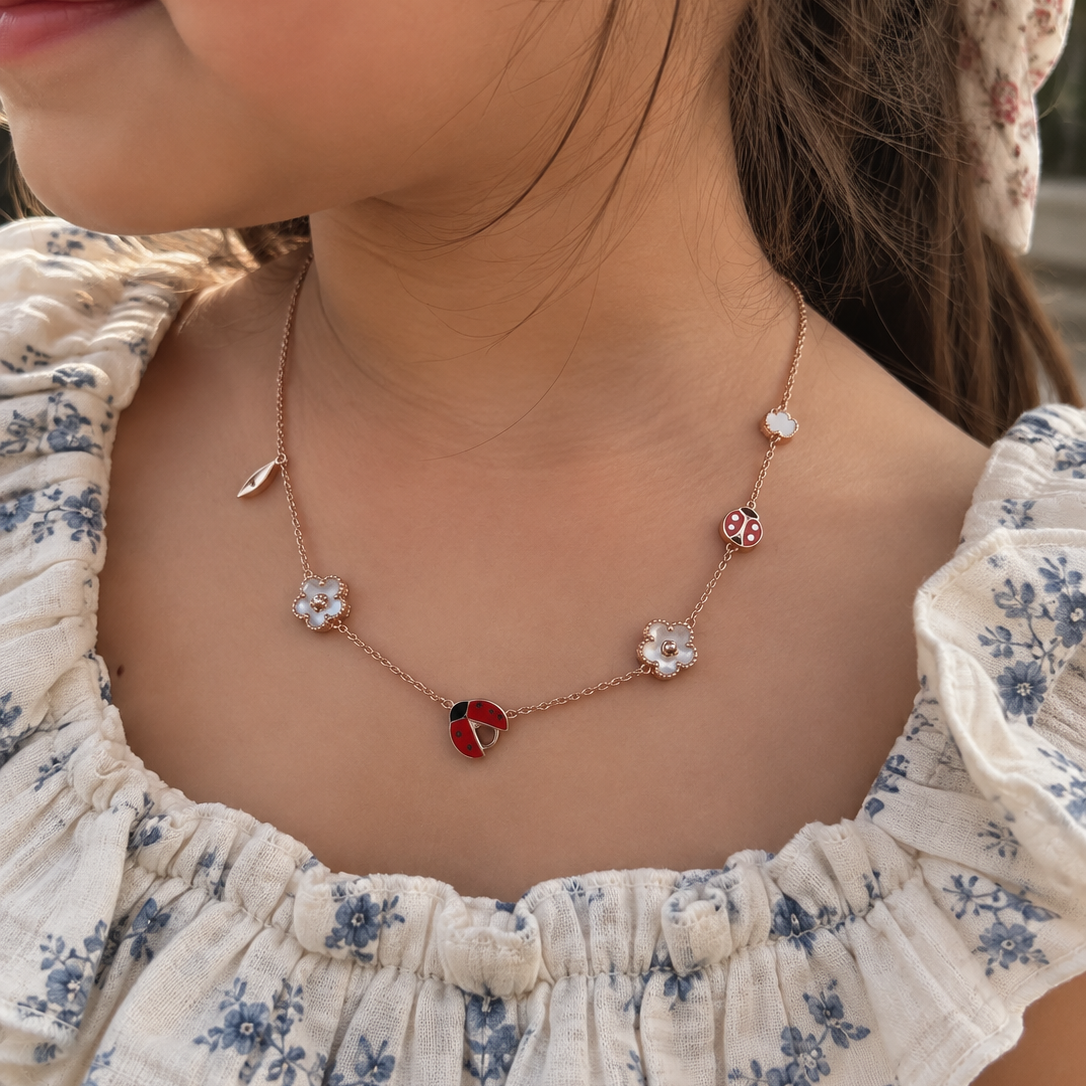 Ladybug Garden Necklace 5.7 grams | 18kt gold
