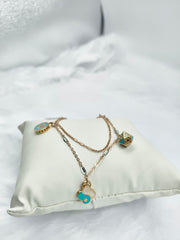 Layered Charm Bracelet 5.77 grams, 18KT Gold