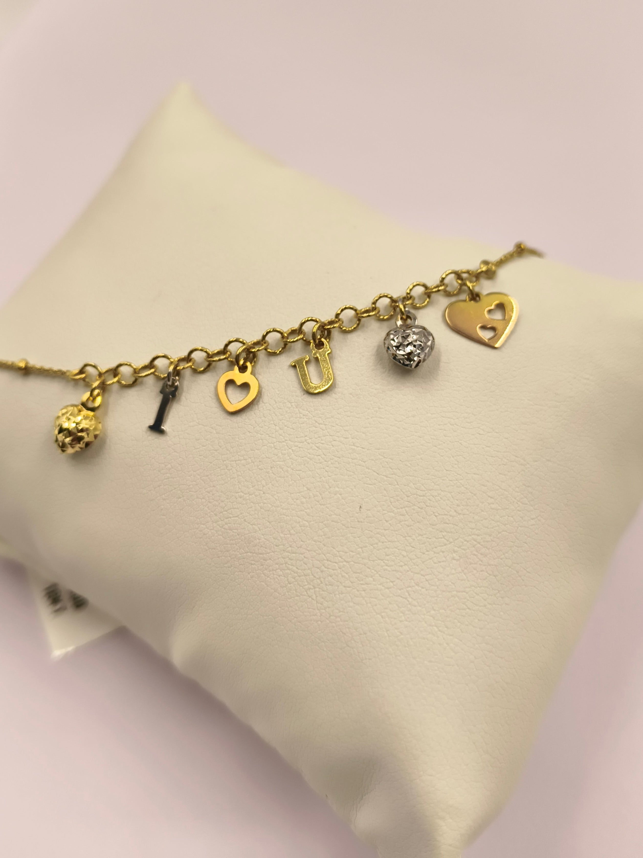 I ❤️ U Bracelet 2.8 grams, 18KT Gold