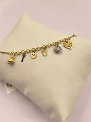 I ❤️ U Bracelet 2.8 grams, 18KT Gold