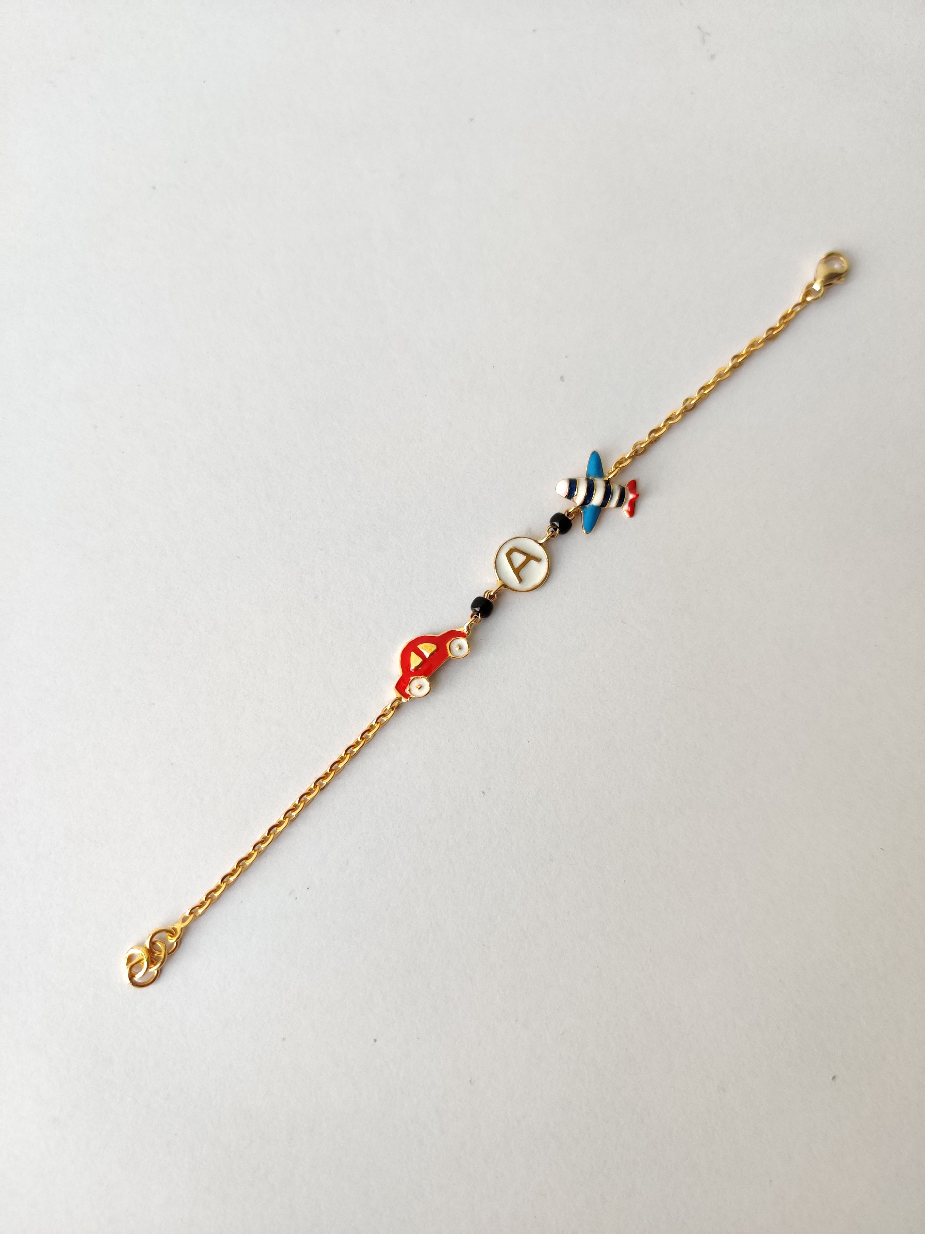 Travel Buddy Bracelet 2.26 Grams, 18KT Gold