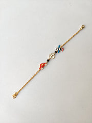 Travel Buddy Bracelet 2.26 Grams, 18KT Gold