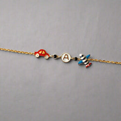 Travel Buddy Bracelet 2.26 Grams, 18KT Gold