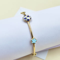Soccer Star Bangle 4.83 Grams Single Piece, 18KT Gold