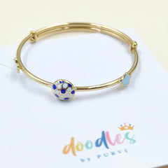 Soccer Star Bangle 4.83 Grams Single Piece, 18KT Gold
