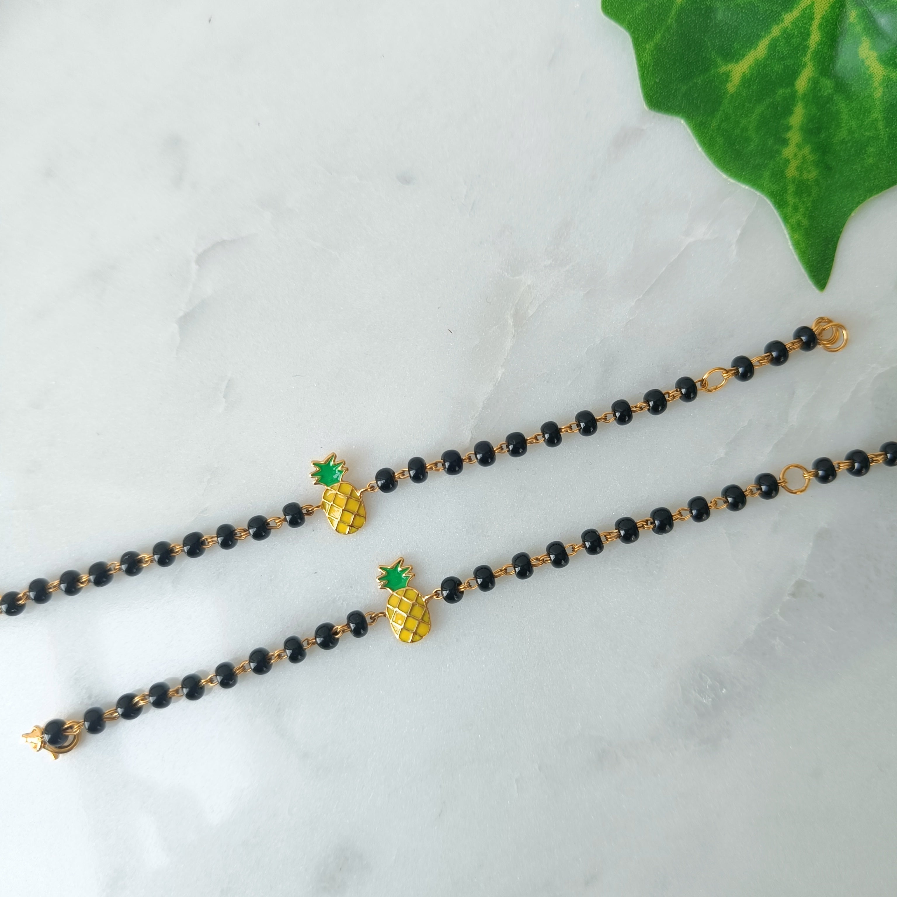 Pineapple Nazariya 4.08 Grams a Pair, 18KT Gold
