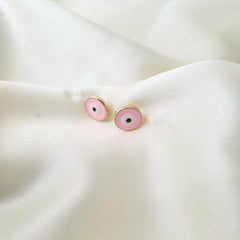 Evil Eye Earrings 1.8 Grams, 18KT Gold