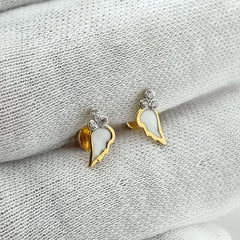 Angel Wing Studs 1.8 Grams, 18KT Gold