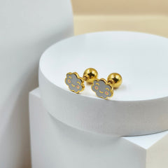Cloud Baby Earrings 1.47 Grams, 18KT Gold
