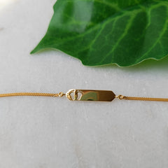 Tiny Steps Bracelet 2.4 Grams, 18KT Gold