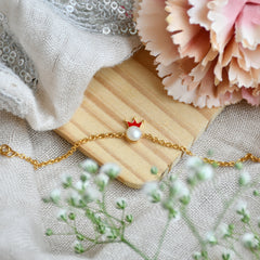 Royal Pearl Bracelet 1.8 Grams, 18KT Gold