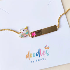 Unicorn Baby Bracelet 2.91 Grams, 18KT Gold