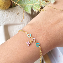 Tropical Charm Bracelet 2.27 Grams, 18KT Gold