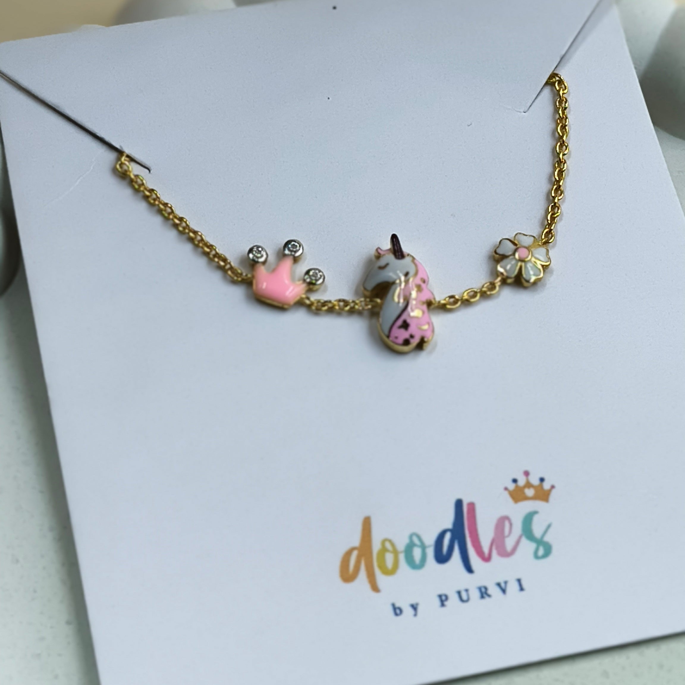 Unicorn Dreams Baby Girl Bracelet 2.46 Grams, 18KT Gold
