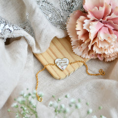 Heartfelt Message Bracelet – "Daddy’s Little Princess" 4 Grams, 18KT Gold