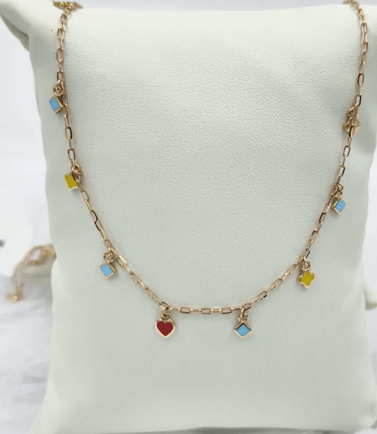 Dangling Charms Chain 2.41 Grams, 18KT Gold