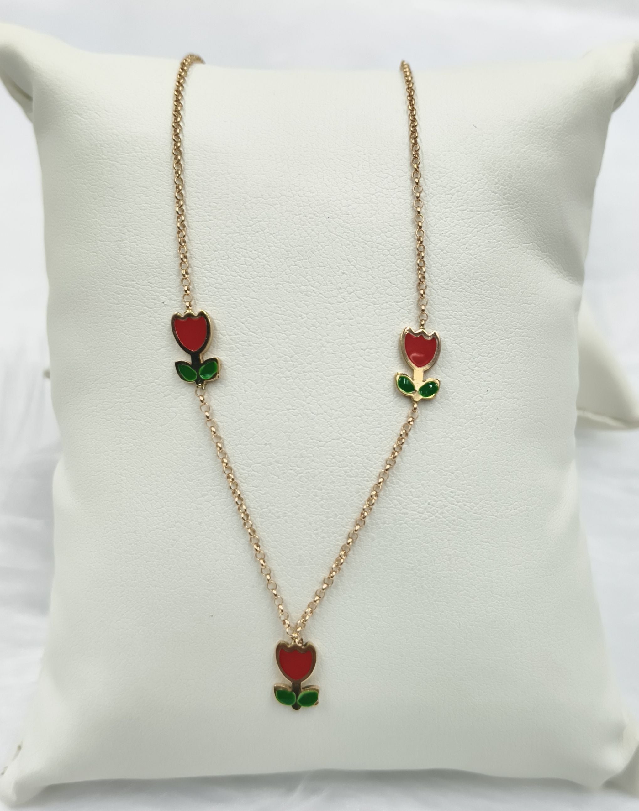 Rose Chain 1.56 Grams, 18KT Gold