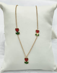 Rose Chain 1.56 Grams, 18KT Gold