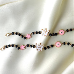 Star Crown Evil Eye Nazariyas 4.71 Grams a Pair, 18KT Gold
