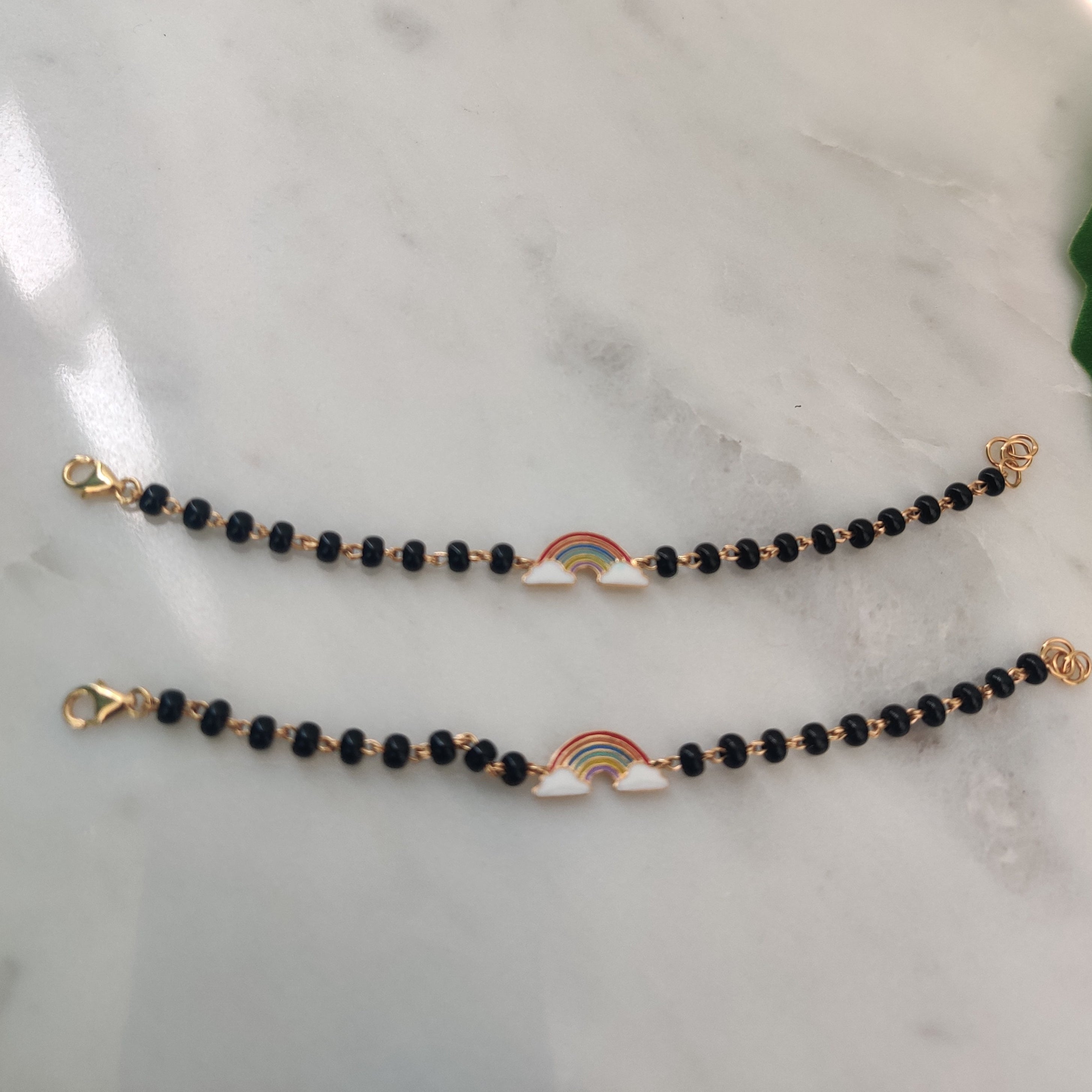 Rainbow Nazariya 4.030 Grams a Pair, 18KT Gold