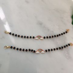 Rainbow Nazariya 4.030 Grams a Pair, 18KT Gold