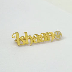 Personalised Lapel Pin 4.3 Grams, 18KT Gold