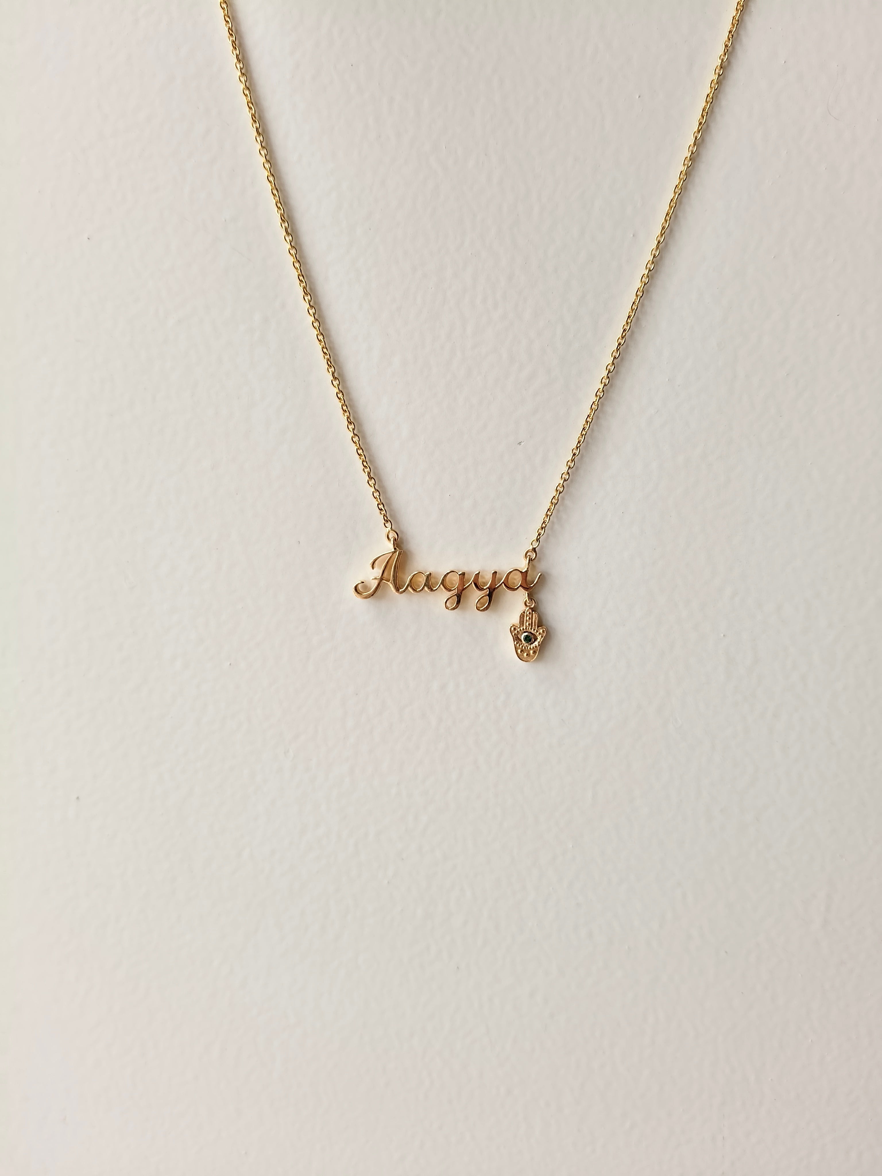 Name Necklace 4.52 Grams, 18KT Gold