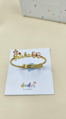 Personalized Name Bangle 6.5 Grams, 18KT Gold