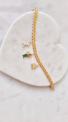 Underwater Wonders Charm Bracelet 4 Grams, 18KT Gold