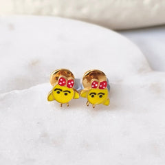 Little Chick Earrings 1.9 Grams, 18KT Gold