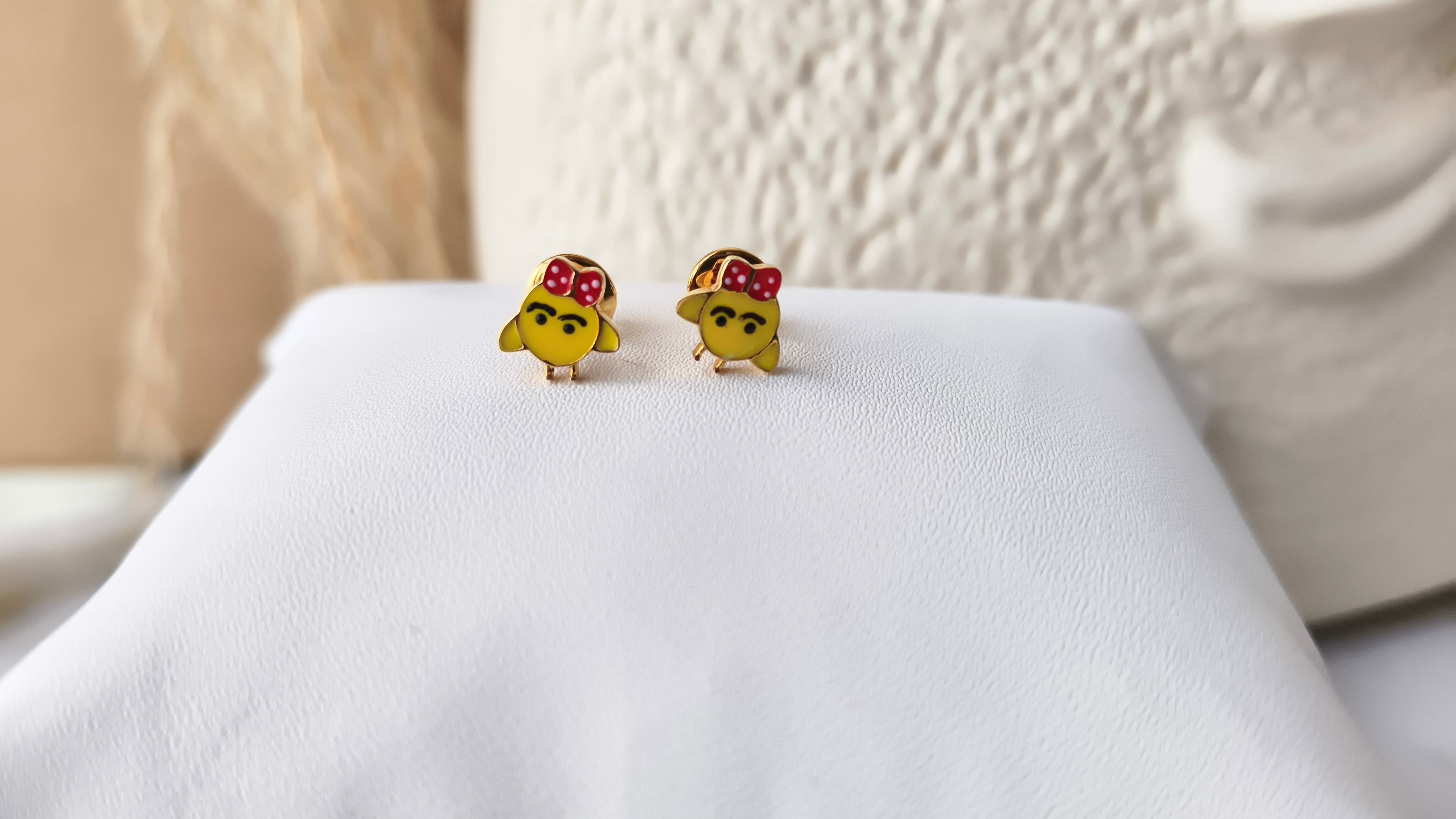Little Chick Earrings 1.9 Grams, 18KT Gold