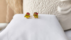 Little Chick Earrings 1.9 Grams, 18KT Gold