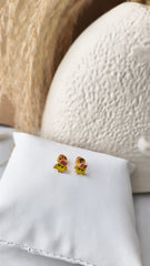Little Chick Earrings 1.9 Grams, 18KT Gold