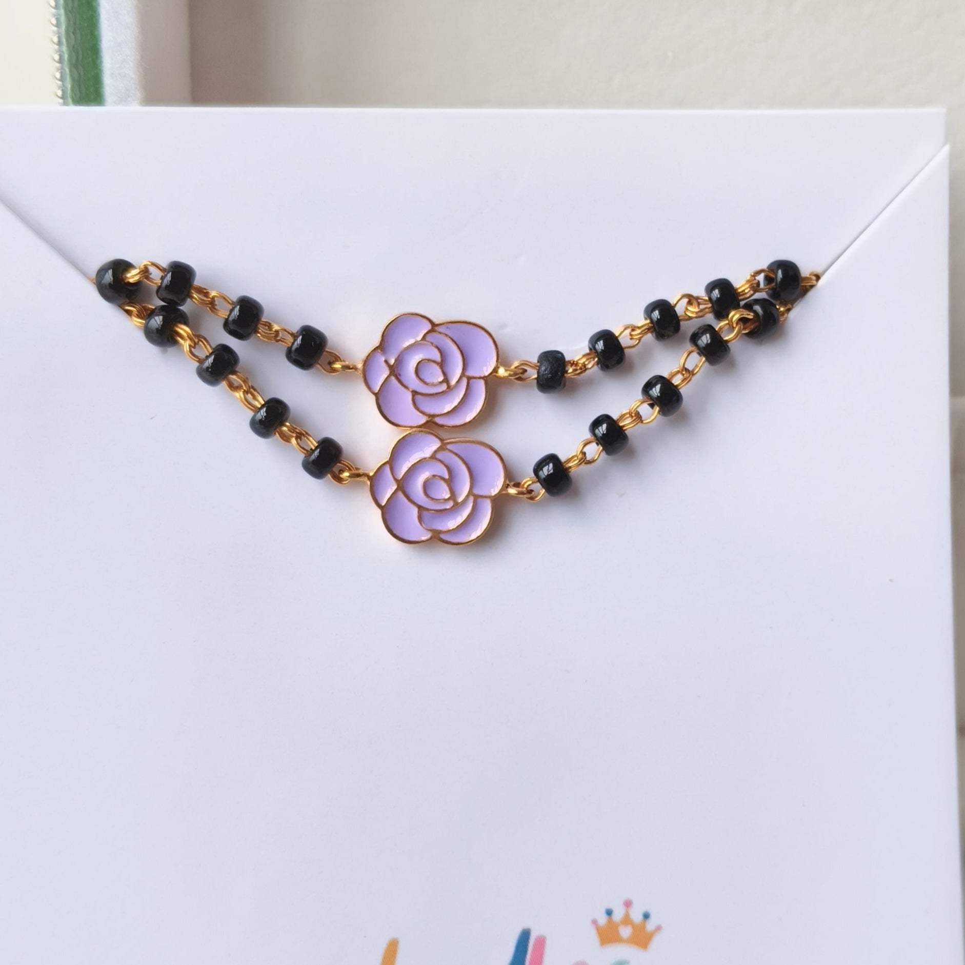 Purple Rose Nazariya a Pair 3.35 Grams, 18KT Gold