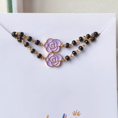 Purple Rose Nazariya a Pair 3.35 Grams, 18KT Gold