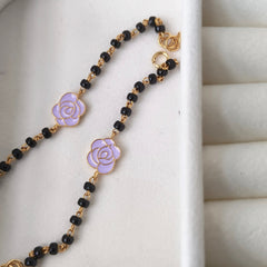 Purple Rose Nazariya a Pair 3.35 Grams, 18KT Gold