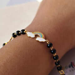 Rainbow Chirp Nazariya a Pair 3.98 Grams, 18KT Gold