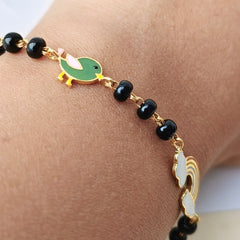Rainbow Chirp Nazariya a Pair 3.98 Grams, 18KT Gold