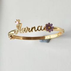 Floral Crown Kada 9.7 grams, 18KT Gold