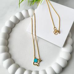 Elephant Charm Necklace 2.62 Grams, Silver