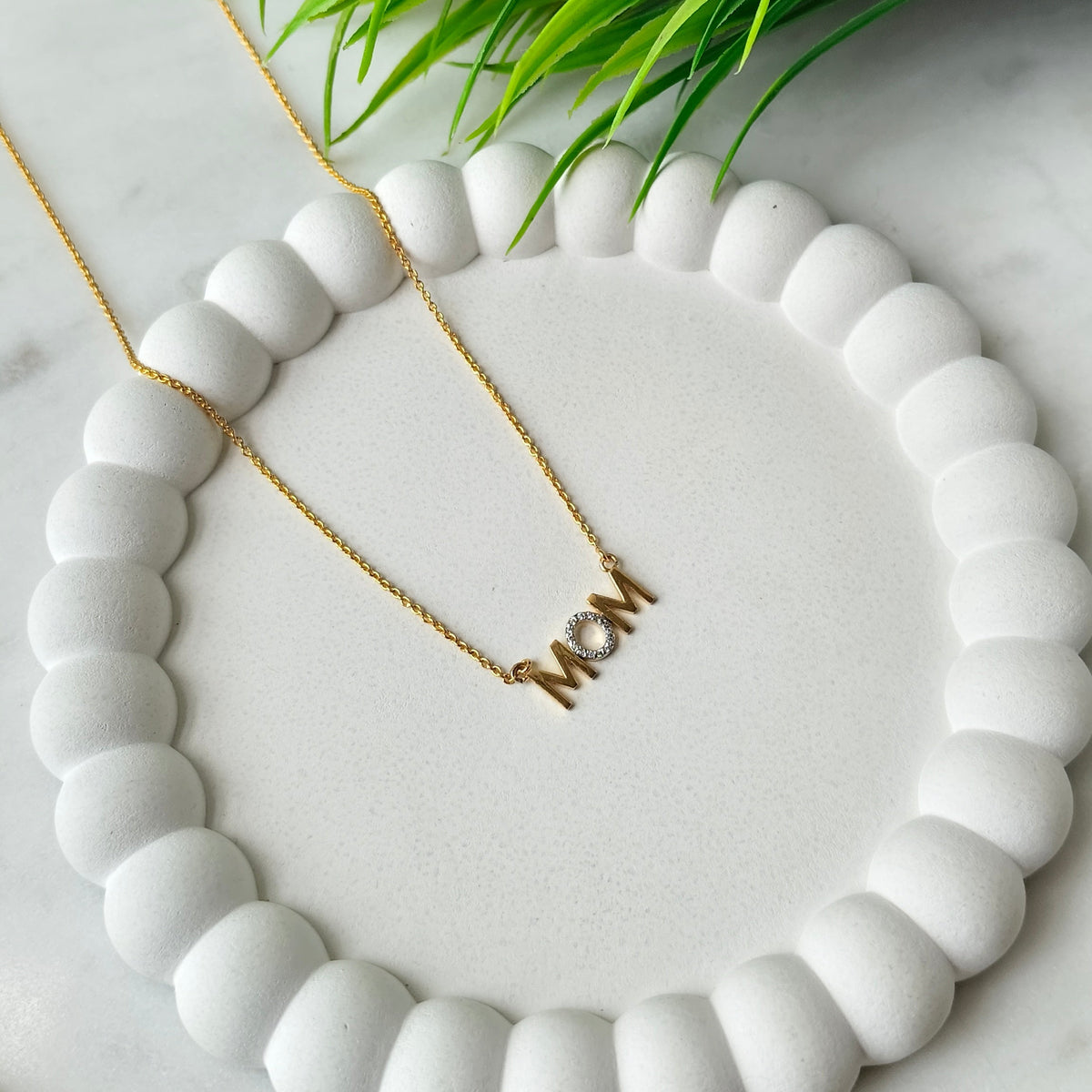 MOM Necklace 2.77 Grams, Silver