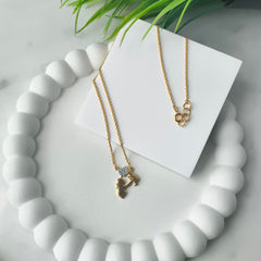 Mother & Daughter Heart Necklace 3.02 Grams, Silver