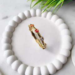 Butterfly Garden Baby Kada Single Piece 8.9 Grams, Silver