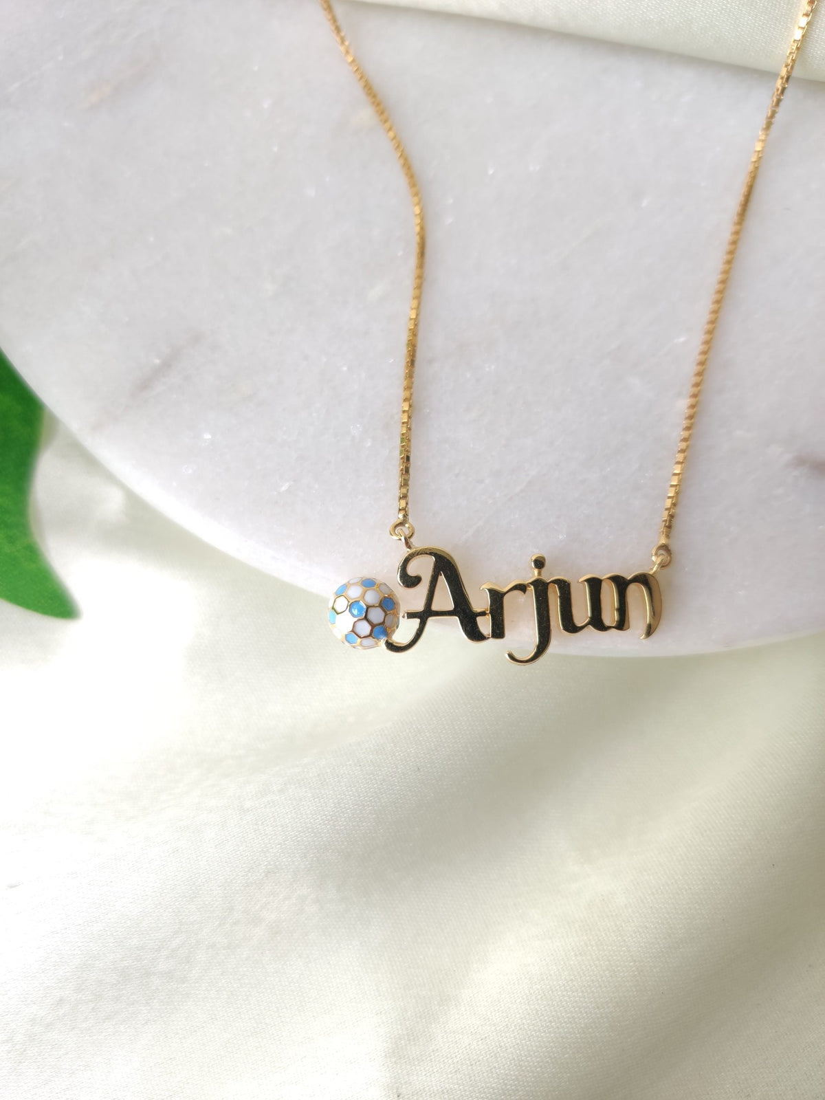 Personlised With Football Chain 5.7 grams, 18KT Gold