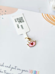 Crown of Hearts Pendant 0.710 Grams, 18KT Gold