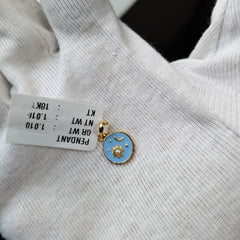 Sky Pendant with Pearl 1.01 grams, 18KT Gold